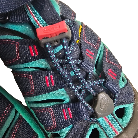 Keen Blue Green Outdoor Hiking Beach Pool Gorp Adventure Sandals Size 3 - Picture 7 of 12